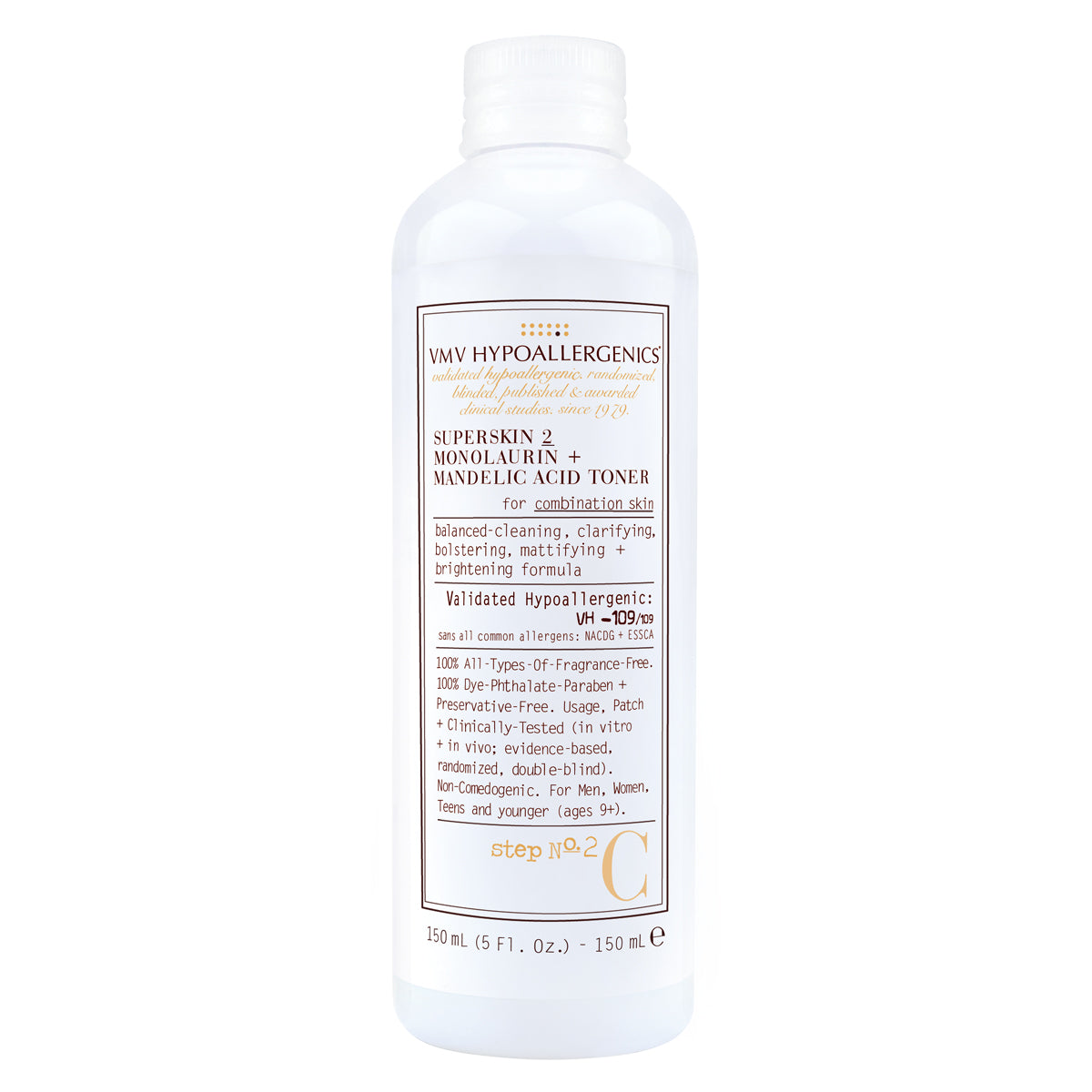 Superskin 2 Monolaurin + Mandelic Acid Toner for Combination Skin 150ml